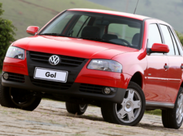 Volkswagen Gol Power '2007–08 vermelho